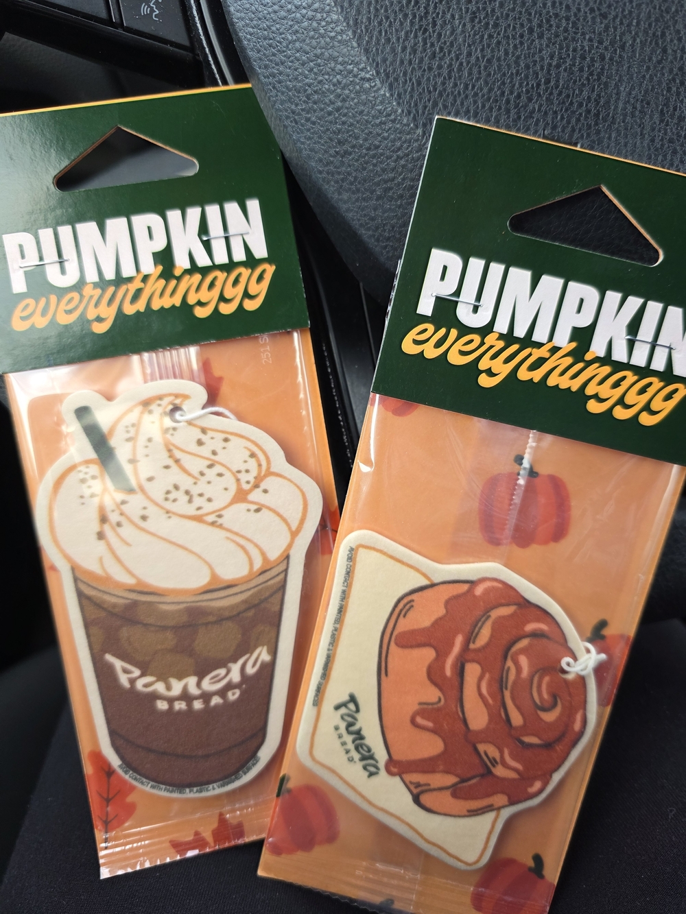 Panera Pumpkin Everythinggg Air Freshner Duo
